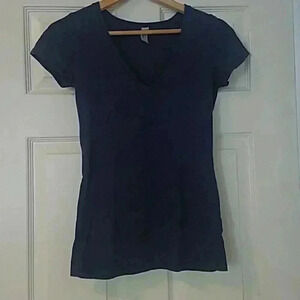 Threads 4 Thought blue cotton v neck tshirt